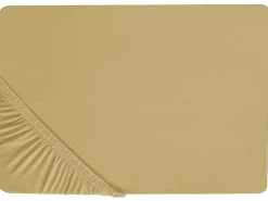 Sale Beliani Coprimaterasso elasticizzato JANBU Cotone oliva Verde