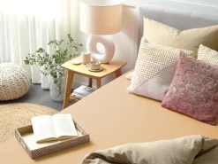 Hot Beliani Coprimaterasso elasticizzato JANBU Cotone sabbia Beige