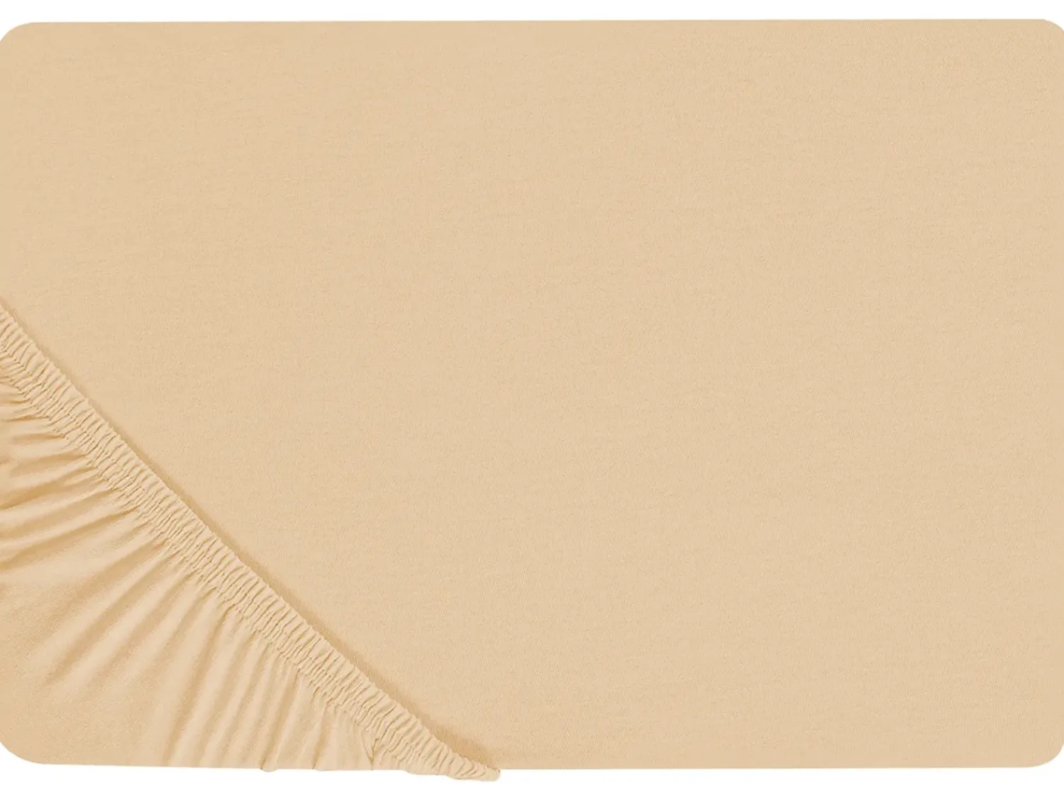 Hot Beliani Coprimaterasso elasticizzato JANBU Cotone sabbia Beige