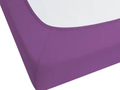 Best Beliani Coprimaterasso elasticizzato JANBU Cotone Viola
