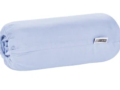 Online Beliani Coprimaterasso elasticizzato JANBU Cotone Azzurro Blu