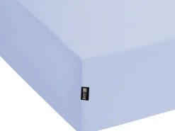 Online Beliani Coprimaterasso elasticizzato JANBU Cotone Azzurro Blu