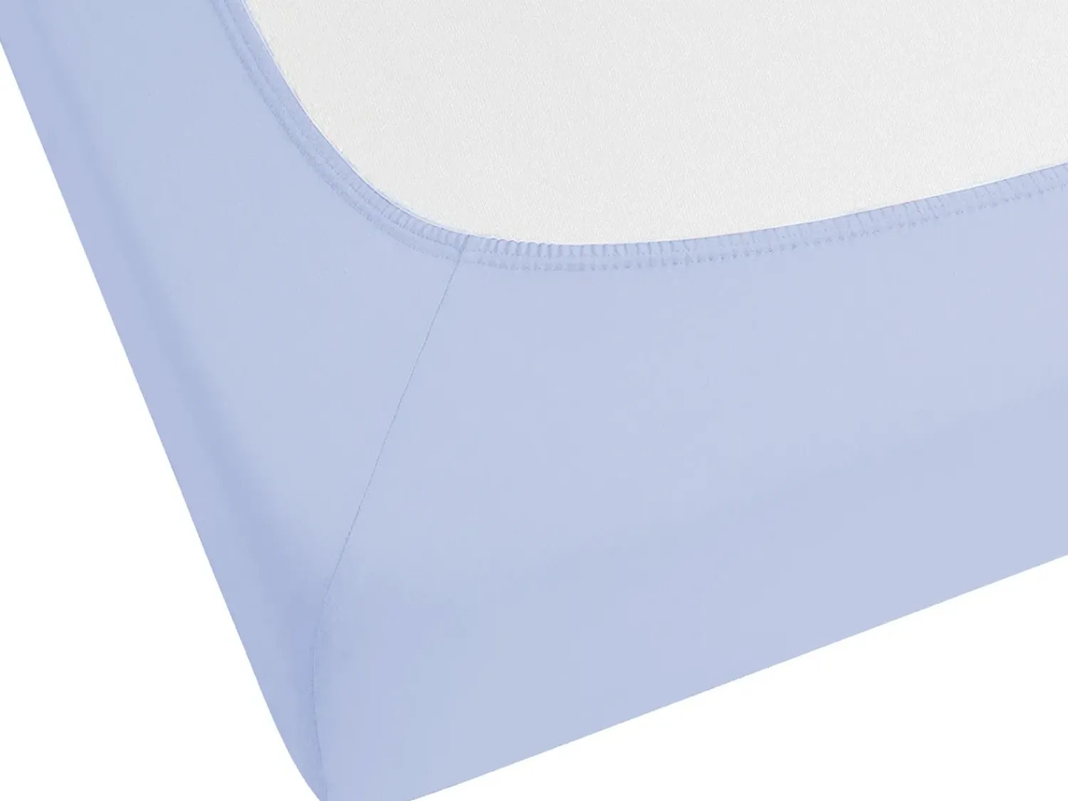 Online Beliani Coprimaterasso elasticizzato JANBU Cotone Azzurro Blu