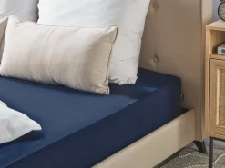 Clearance Beliani Coprimaterasso elasticizzato HOFUF Cotone marino Blu