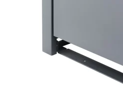 New Beliani Copri-pattumiera 240 L PERISSA Metallo scuro Grigio