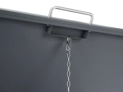 Sale Beliani Copri-pattumiera 240 L POLICORO Metallo Grigio scuro Marrone Grigio