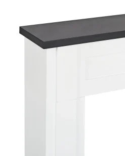 Clearance Beliani Cornice Caminetto BAUDIN Bianco
