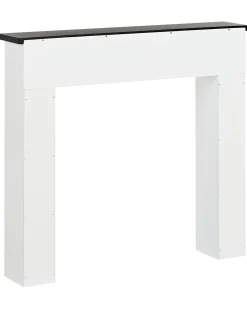 Clearance Beliani Cornice Caminetto BAUDIN Bianco