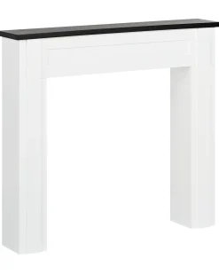 Clearance Beliani Cornice Caminetto BAUDIN Bianco