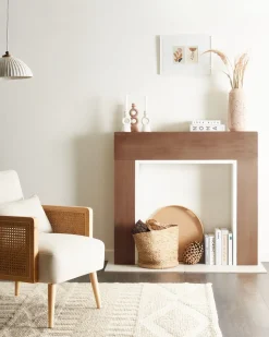 New Beliani Cornice Caminetto BOYANUP chiaro Marrone