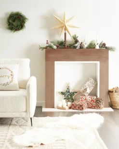 New Beliani Cornice Caminetto BOYANUP chiaro Marrone