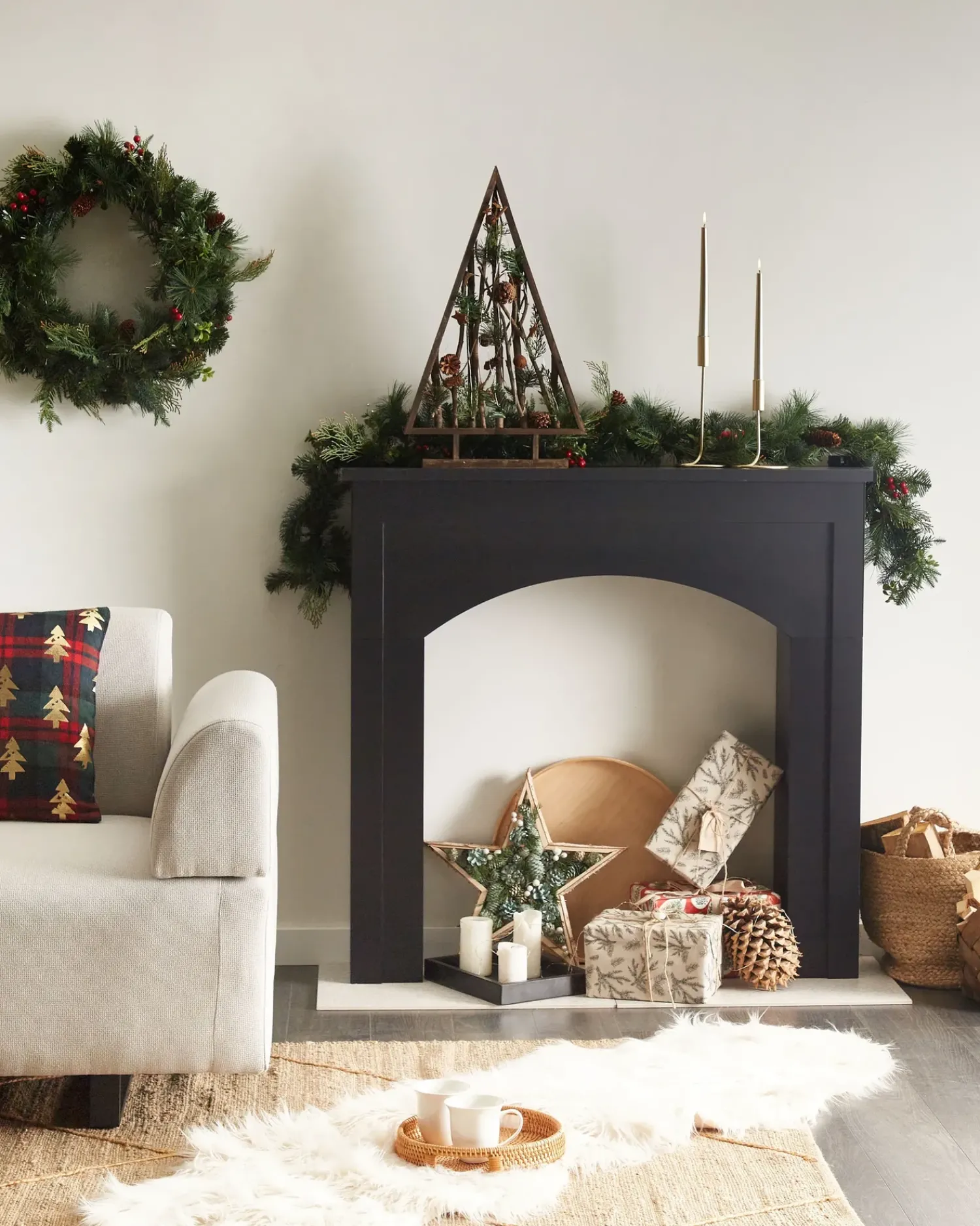 Online Beliani Cornice Caminetto BUSSELTON Nero