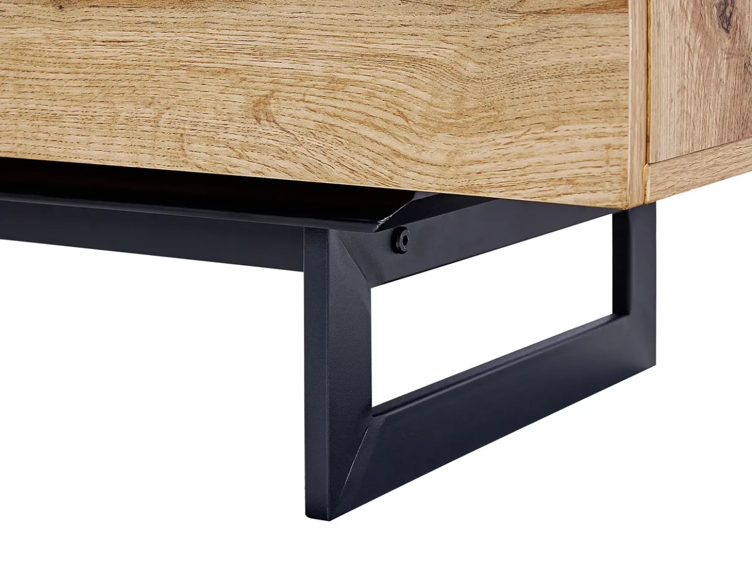 Credenza a 2 ante FIORA Marrone/Nero