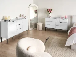 Credenza a 2 ante LEDUC Bianco