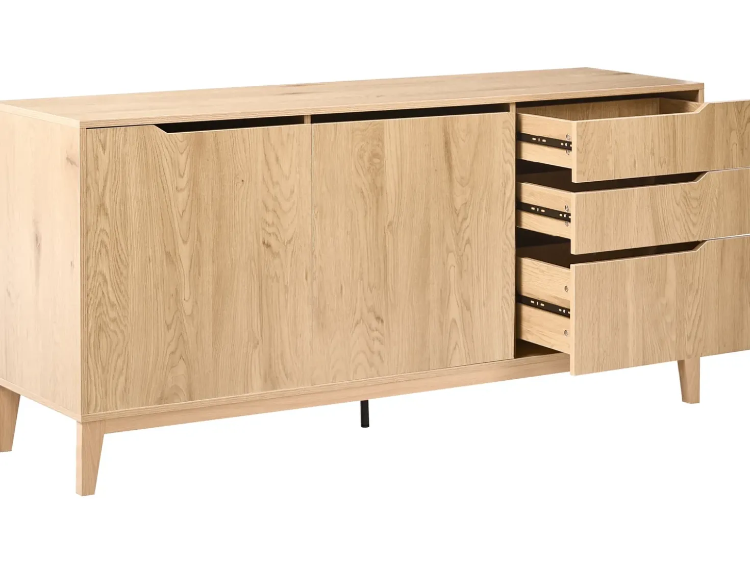 Credenza a 2 ante MONCTON Marrone chiaro