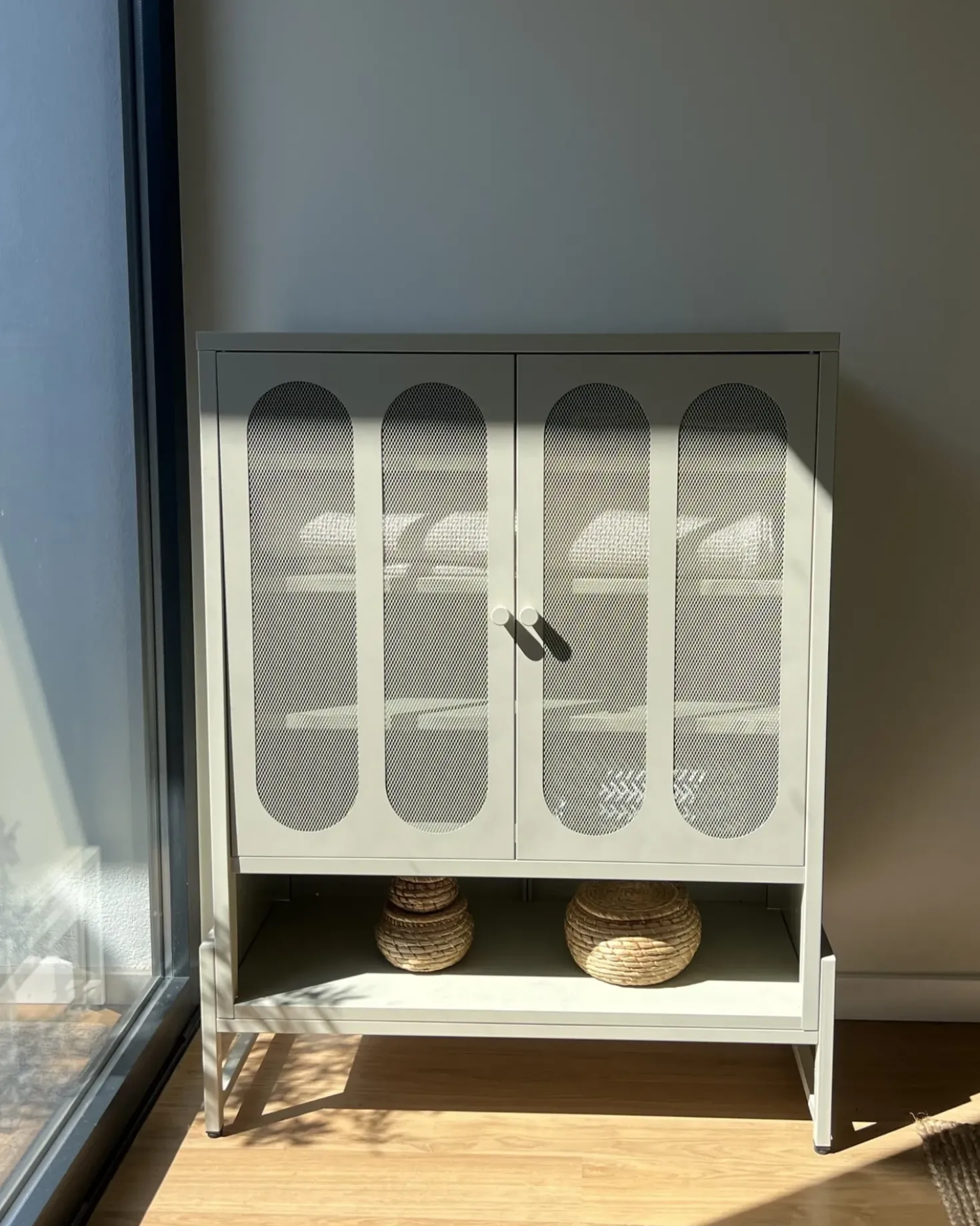 Credenza a 2 ante SOLETTA Metallo Beige