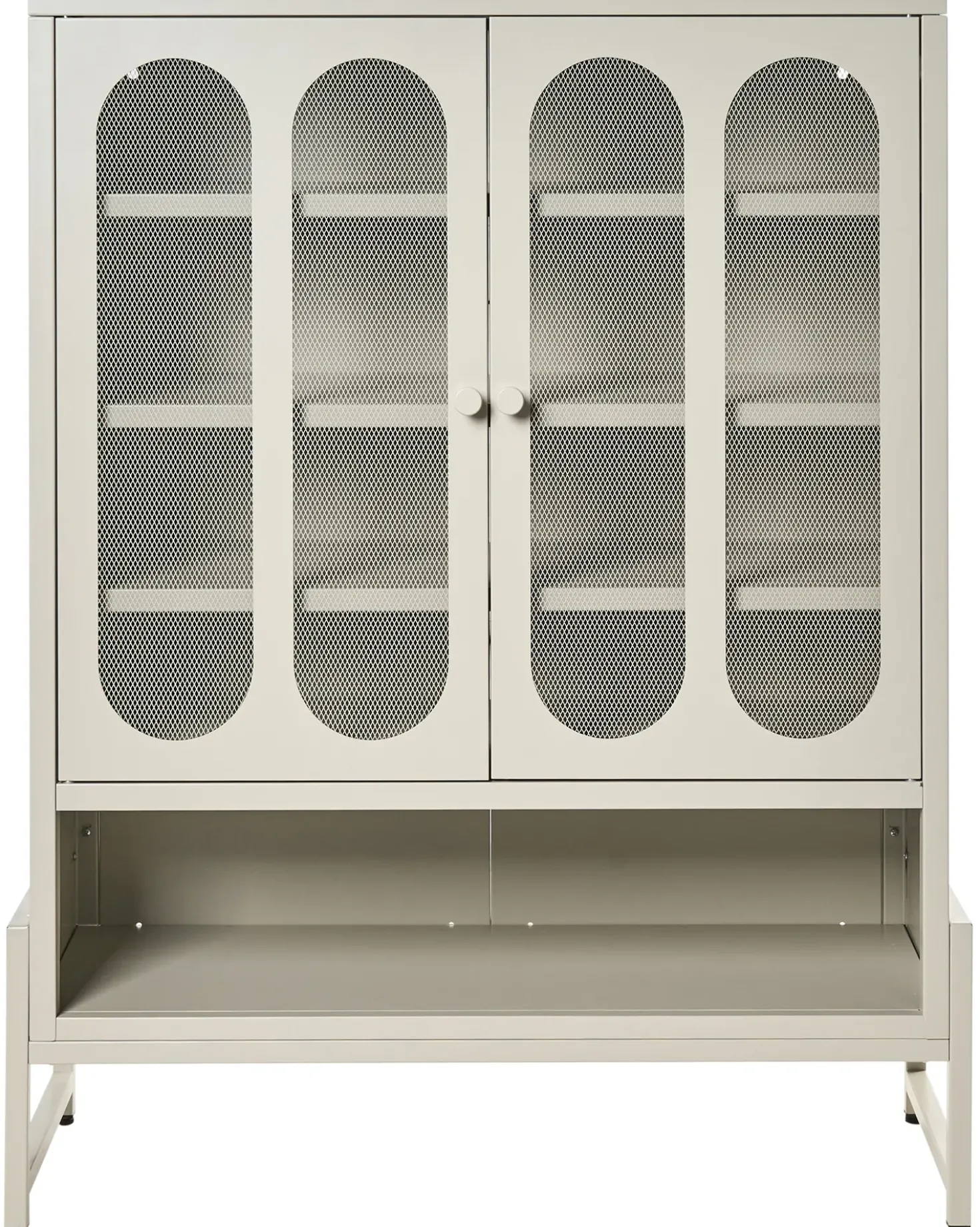 Credenza a 2 ante SOLETTA Metallo Beige