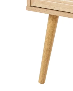 Credenza espositiva in vetro ALBANY 150 cm Marrone chiaro