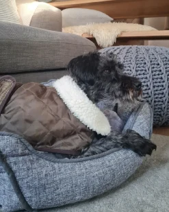 Sale Beliani Cuccia per animali CANDIR Lino Grigio