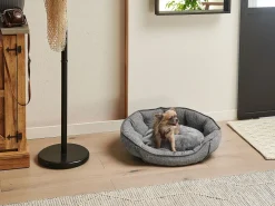 Sale Beliani Cuccia per animali CANDIR Lino Grigio