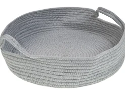 Beliani Cuccia per animali DALAMAN Cotone Grigio Bianco Grigio