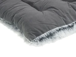 Best Beliani Cuccia per animali ERGANI Velluto Grigio