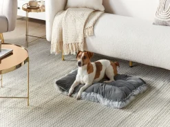 Best Beliani Cuccia per animali ERGANI Velluto Grigio