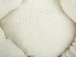 Best Beliani Cuccia per animali HASSA Velluto Arancione Bianco Arancione