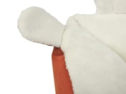 Best Beliani Cuccia per animali HASSA Velluto Arancione Bianco Arancione