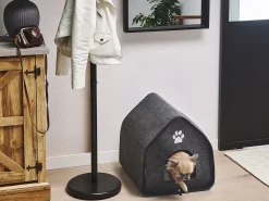 Clearance Beliani Cuccia per animali JANGI Feltro scuro Grigio