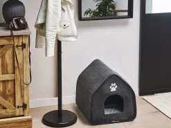 Clearance Beliani Cuccia per animali JANGI Feltro scuro Grigio