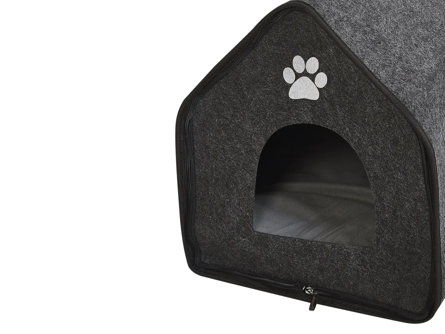 Clearance Beliani Cuccia per animali JANGI Feltro scuro Grigio