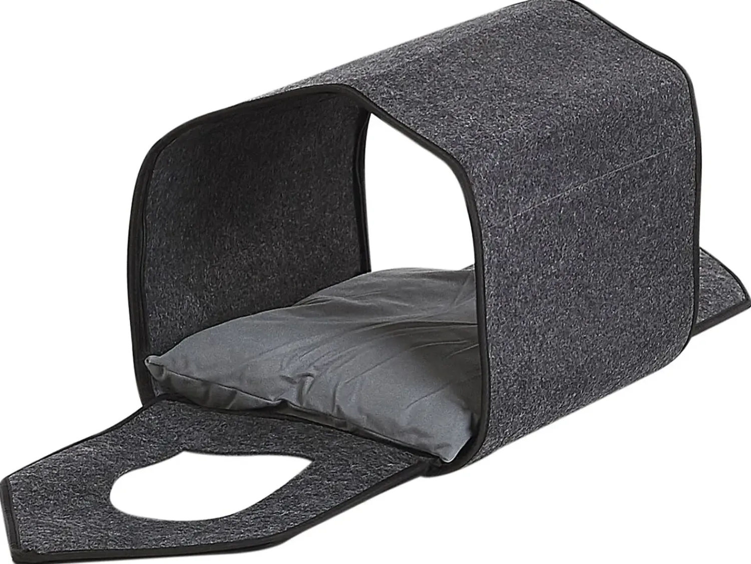 Clearance Beliani Cuccia per animali JANGI Feltro scuro Grigio