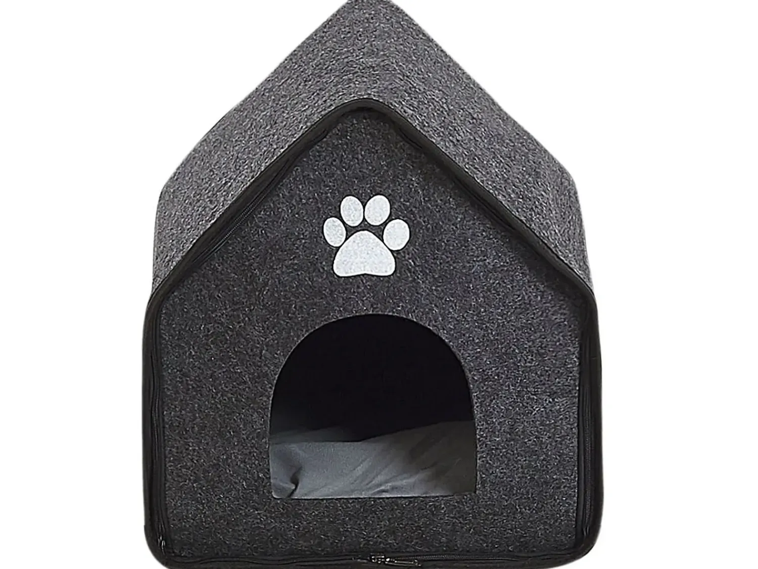 Clearance Beliani Cuccia per animali JANGI Feltro scuro Grigio