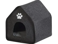Clearance Beliani Cuccia per animali JANGI Feltro scuro Grigio