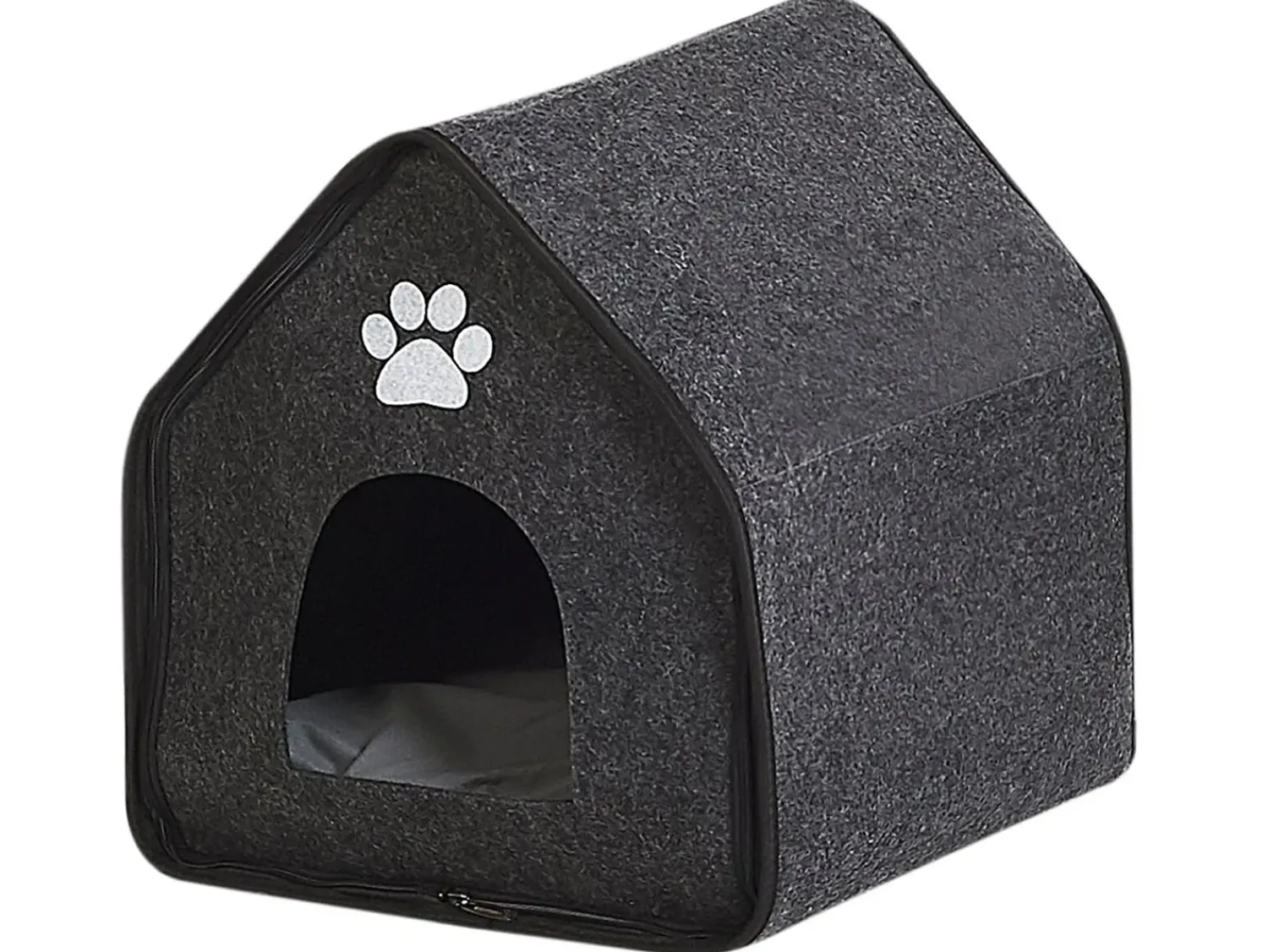Clearance Beliani Cuccia per animali JANGI Feltro scuro Grigio