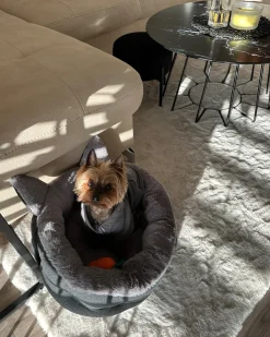 Beliani Cuccia per animali KEPEZ Tessuto Grigio