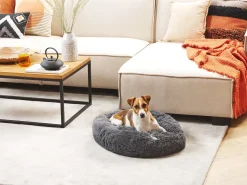 Online Beliani Cuccia per animali KULU Finta pelliccia scuro Grigio