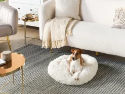 Clearance Beliani Cuccia per animali KULU Finta pelliccia sporco Bianco