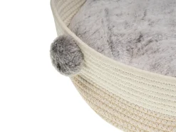 Hot Beliani Cuccia per animali ORTACA Cotone Beige chiaro Bianco Beige