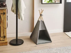 Clearance Beliani Cuccia per animali ULUBEY Feltro chiaro Grigio
