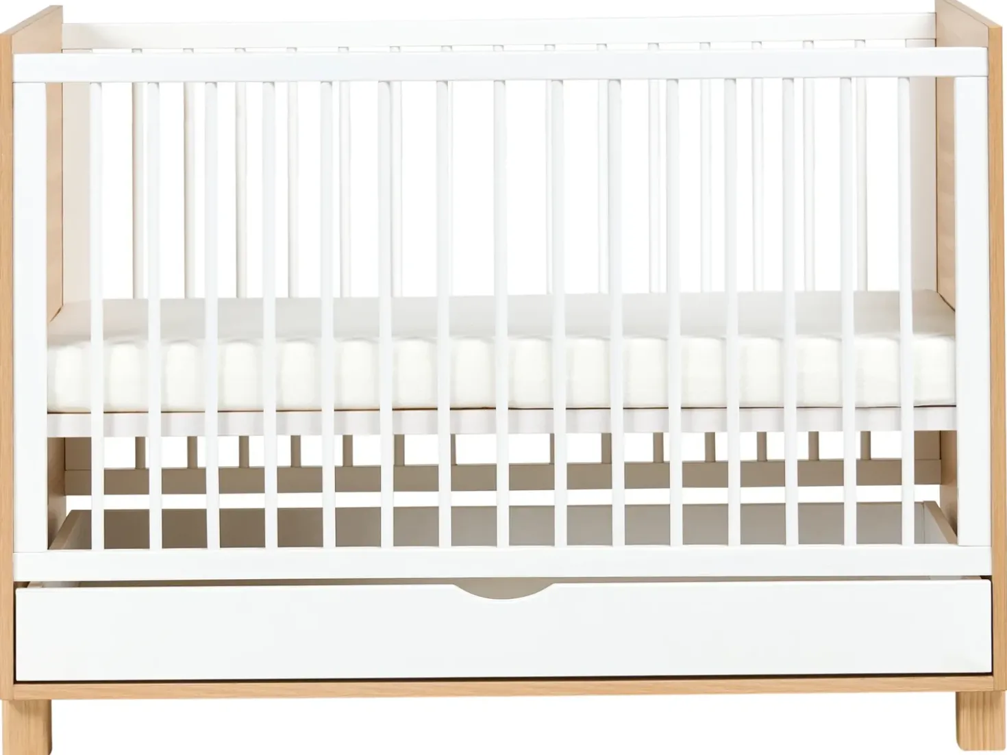 Culla con cassetto portaoggetti GUNNAR 60 x 120 cm Bianco