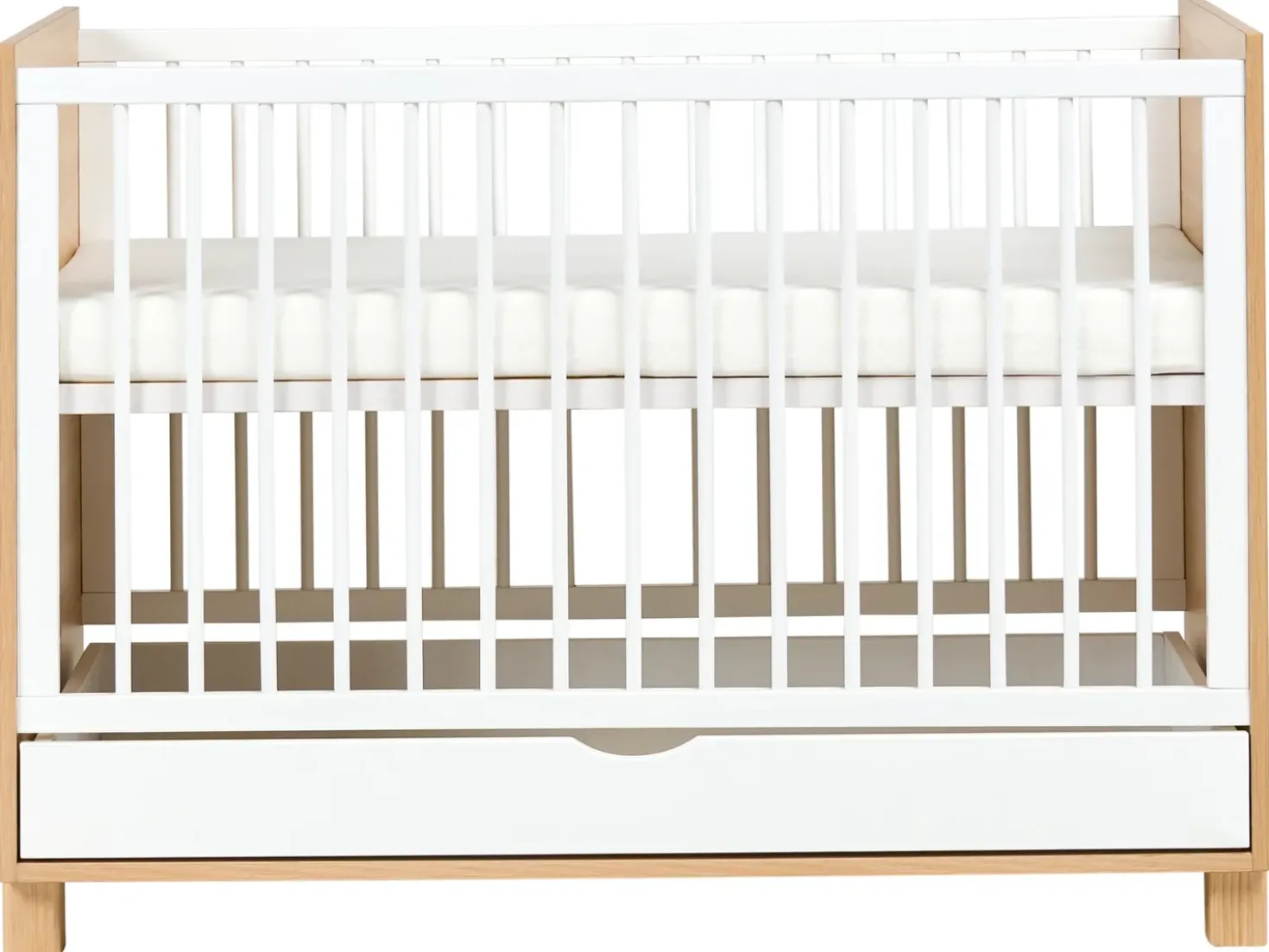 Culla con cassetto portaoggetti GUNNAR 60 x 120 cm Bianco