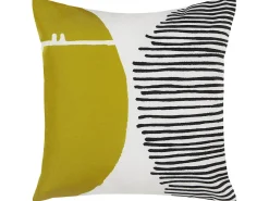 Best Beliani Cuscino da esterno PELAGO Trama astratta 45 x 45 cm Multicolore Bianco Nero Verde Multicolore