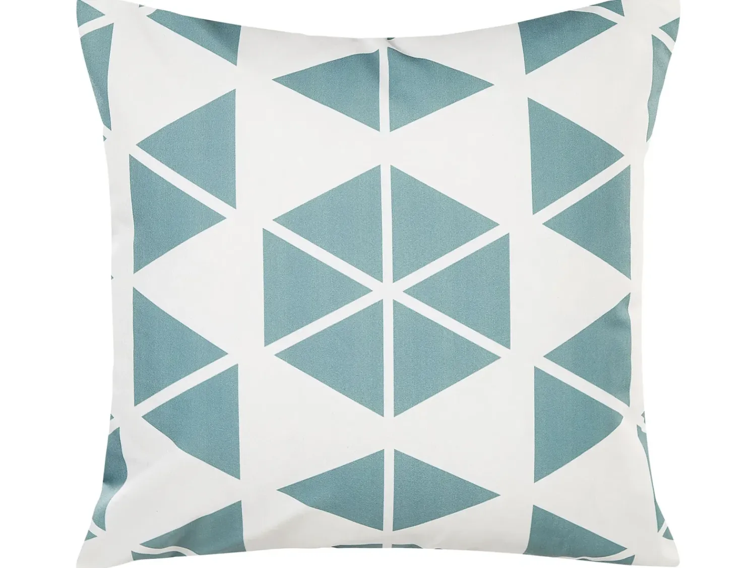 Clearance Beliani Cuscino da esterno RIGOSA Trama geometrica 45 x 45 cm Bianco Blu