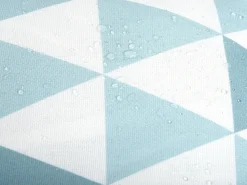 Online Beliani Cuscino da esterno TRIFOS Trama geometrica 40 x 70 cm Blu Bianco Blu Multicolore