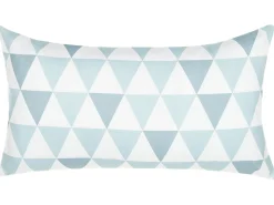 Online Beliani Cuscino da esterno TRIFOS Trama geometrica 40 x 70 cm Blu Bianco Blu Multicolore