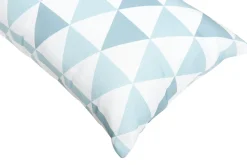 Online Beliani Cuscino da esterno TRIFOS Trama geometrica 40 x 70 cm Blu Bianco Blu Multicolore