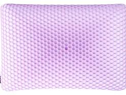 Sale Beliani Cuscino da letto ATHOS Basso Schiuma memory 55 x 35 cm Viola Bianco Viola