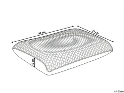 Sale Beliani Cuscino da letto ATHOS Basso Schiuma memory 55 x 35 cm Viola Bianco Viola